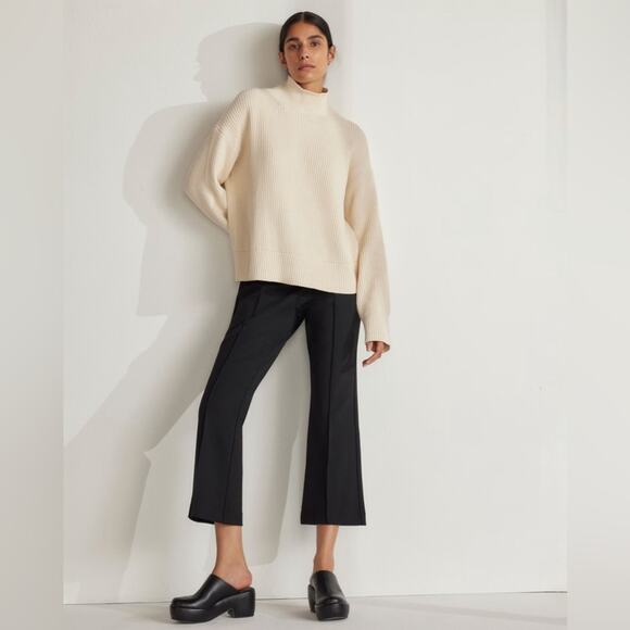 EVERLANE The Puffa Clog 100% Leather Black Slip On Platform Chunky Comfort 5.5 - Picture 7 of 13